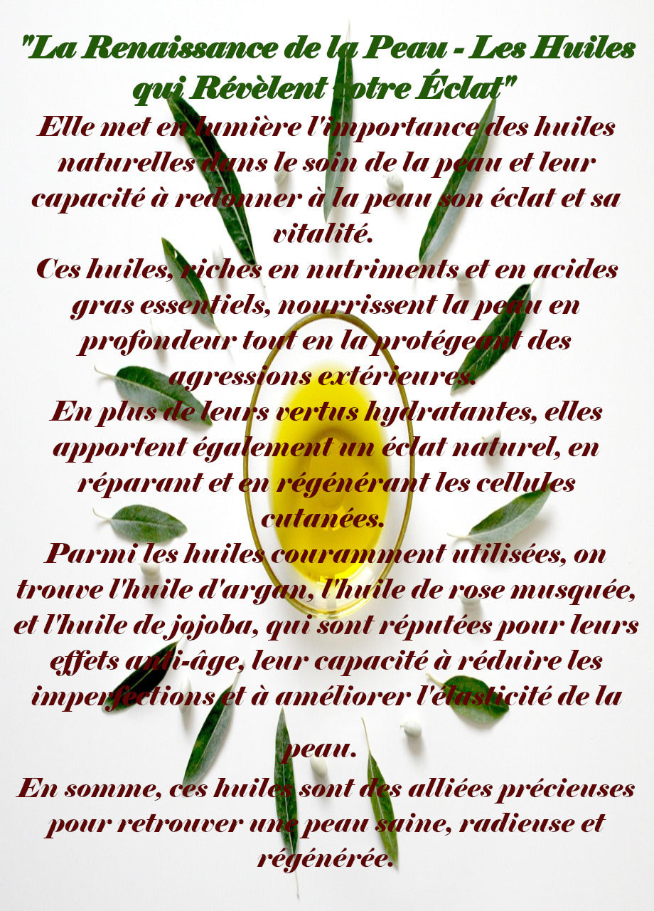 Renaissance de la Peau-Les Huiles qui Révèlent votre Éclat